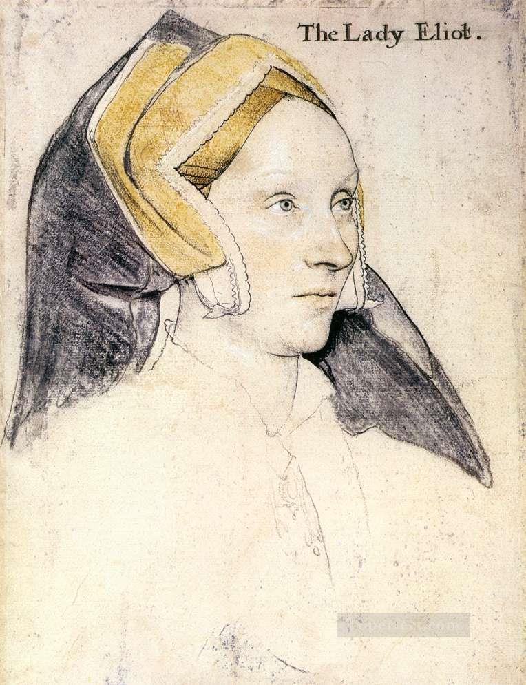 Lady Elyot Renacimiento Hans Holbein el Joven Pintura al óleo